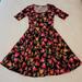Lularoe Dresses | Lularoe Nicole Dress Size S | Color: Black/Pink | Size: S