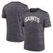 Men's Nike Black New Orleans Saints Sideline Velocity Athletic Stack Performance T-Shirt