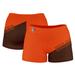 Women's Orange Bowling Green St. Falcons Plus Size Color Block Shorts