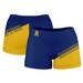 Women's Navy Rochester Yellow Jackets Plus Size Color Block Shorts