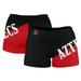 Women's Black San Diego State Aztecs Plus Size Color Block Shorts