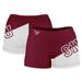 Women's Maroon Southern Illinois Salukis Plus Size Color Block Shorts