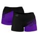 Women's Black University of Sioux Falls Cougars Plus Size Color Block Shorts