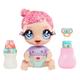 Glitter Babyz MGA Marina Finley - Babypuppe mit 3 magischen Farbwechseln durch eiskaltes Wasser, Pinkes-Glitzer-Haar, Meerjungfrauen Outfit, Windel, Flasche und Schnuller - Für Kinder ab 3 Jahren