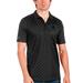 Men's Antigua Black Carolina Panthers Spark Polo