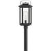 Hinkley Atwater 23" High Black Glass Outdoor Post Light