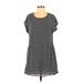 Band of Gypsies Casual Dress - Popover: Black Marled Dresses - Women's Size Small