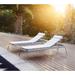 Cane-line Breeze 74.9" Long Reclining Single Chaise w/ Cushions Metal/Wicker/Rattan in Gray | 32.3 H x 25.2 W x 74.9 D in | Outdoor Furniture | Wayfair