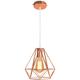 Retro Lustre Suspension Industrielle E27 Plafonnier Lampe Abat-jour Forme Diamant Luminaire pour