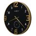 Howard Miller® Oversized Paisley 24" Wall Clock Metal in Black/Yellow | 24 H x 24 W x 2 D in | Wayfair 625778