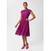 Petite Rosaleen Lace Shift Dress - Purple - Hobbs Dresses