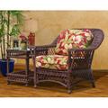 Lounge Chair - Bayou Breeze Saez 32.5" Wide Lounge Chair Polyester/Rattan/Wicker in Red | 35 H x 32.5 W x 35 D in | Wayfair