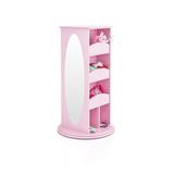 Guidecraft Rotating Dress Up Storage Wood/MDF in Pink | 42 H x 23.5 W x 23.5 D in | Wayfair G99303