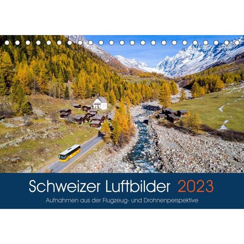 Schweizer Luftbilder (Tischkalender 2023 DIN A5 quer)