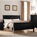 Traditional Twin Size Pine Wood Platfrom Bed with Hand Selected Veneers Headboard&Footboard and Antique Brass Hardware