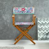 18" Director's Chair Honey Oak Frame-Garden Classics - 21.75"W x 17"D x 33.75"H
