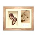 BabyRice 11.5 x 8.5-inch Baby Casting Kit, Solid Oak 3D Box Frame (Bronze Metallic)