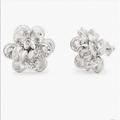 Kate Spade Jewelry | Net Kate Spade Flower Crystal Stud Earrings | Color: Silver | Size: Os