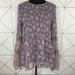 American Eagle Outfitters Tops | American Eagle Outfitters Floral Smocked Bell Sleeve Boho Top Size Small | Color: Purple | Size: S