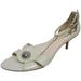 Coach Shoes | Coach Est 1941 'Hellena' Cream Ivory Off White Patent T-Strap Open Toe Sandals | Color: Cream/Silver | Size: 10