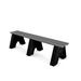 Frog Furnishings Adams Sport Recycled Plastic Park Outdoor Bench Plastic in Gray | 18 H x 48 W x 24 D in | Wayfair PB4GRASPOE08J