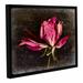 Gracie Oaks 'Red Rose' by Sia Aryai Framed Photographic Print Canvas in Black/Green/Red | 8 H x 10 W x 2 D in | Wayfair LFMF1341 39711643