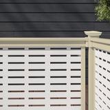 Barrette Outdoor Living 6 ft. W x 36 in. H T-Top Vinyl Rail for Decorative Screen Panel Infill Vinyl | 36 H x 72 W x 3.72 D in | Wayfair 73030618