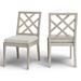 Summer Classics Haley Patio Dining Side Chair w/ Cushions Wood in Brown | 36.25 H x 20.75 W x 24.75 D in | Wayfair 294727+C265716W716