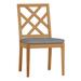 Summer Classics Haley Patio Dining Side Chair w/ Cushions Wood in Brown | 36.25 H x 20.75 W x 24.75 D in | Wayfair 29474+C2656458W6458