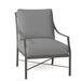 Summer Classics Monaco Outdoor Arm Chair w/ Cushions, Linen in Gray | 36.75 H x 26 W x 34 D in | Wayfair 342331+C365H6457N