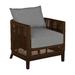 Summer Classics Peninsula Barrel Chair Wicker/Rattan in Brown | 26.25 H x 29 W x 30.5 D in | Outdoor Furniture | Wayfair 421217+C616H6457N