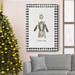 The Holiday Aisle® Christmas Kisses Goat Premium Gallery Wrapped Canvas - Ready To Hang Canvas, Solid Wood in White | 36 H x 24 W x 1 D in | Wayfair