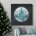 The Holiday Aisle® White Christmas-Premium Gallery Wrapped Canvas - Ready To Hang Canvas, Solid Wood in Black/Blue/Green | 10 H x 10 W in | Wayfair