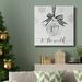 The Holiday Aisle® Joy Ornament-Premium Gallery Wrapped Canvas - Ready To Hang Canvas, Solid Wood in Black/Blue/Green | 24 H x 24 W x 1 D in | Wayfair