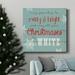 The Holiday Aisle® White Christmas-Premium Gallery Wrapped Canvas - Ready To Hang Canvas, Solid Wood in Black/Blue/Green | 10 H x 10 W in | Wayfair