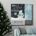 The Holiday Aisle® Christmas Cheer-Premium Gallery Wrapped Canvas - Ready To Hang Canvas, Solid Wood in Black/Blue/Green | 10 H x 10 W in | Wayfair