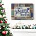 The Holiday Aisle® Most Wonderful Time- Premium Gallery Wrapped Canvas - Ready To Hang Canvas, in Black/Blue/Green | 20 H x 16 W x 1 D in | Wayfair
