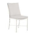 Summer Classics Monaco Patio Dining Side Chair w/ Cushions, Linen in White | 36.5 H x 19.5 W x 25 D in | Wayfair 342194+C3876457N