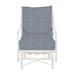 Summer Classics Monaco Patio Chair w/ Cushions in White | 36.75 H x 26 W x 34.25 D in | Wayfair 342594+C389H4326N