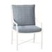 Summer Classics Monaco Patio Dining Armchair w/ Cushions, Linen in White | 36.25 H x 22 W x 25.75 D in | Wayfair 342094+C3594326N