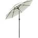 Freeport Park® Gittens 104.25" Market Umbrella Metal in Brown | 96.5 H x 104.25 W x 104.25 D in | Wayfair C35373F22AE1436EAB460DFD91390B11