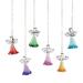 The Holiday Aisle® 12 Piece Colorful Angel Christmas Hanging Figurine Ornament Set Glass in Green/Indigo/Red | 7.5 H x 7 W x 3.9 D in | Wayfair