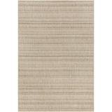 Brown 25 x 24 x 0 in Area Rug - Wade Logan® Carllene Bellino Striped Tan Indoor/Outdoor Area Rug, Polypropylene | 25 H x 24 W x 0 D in | Wayfair