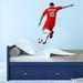 Trinx Soccer Player Wall Decal Metal in Red | 32 H x 28 W in | Wayfair 7A629DB4A1AB4A85A415D8345528B15A