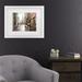 Red Barrel Studio® The Macneil Studio 'Cafe Milano' Matted Framed Art Canvas in Black/Brown/Gray | 0.75 D in | Wayfair