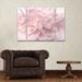 Latitude Run® Cora Niele 'Pink Peony Petals II' Multi Panel Art Set 3 Piece Canvas in Gray/Pink/White | 30 H x 41 W x 2 D in | Wayfair