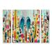 Red Barrel Studio® Sylvie Demers 'We' Multi Panel Art Set 3 Piece Metal in Blue/Red/Yellow | 24 H x 32 W x 2 D in | Wayfair