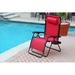 Hokku Designs Brayven Zero Gravity Oversize Chair Metal in Red/Pink | 44.5 H x 31.1 W x 35.68 D in | Wayfair ZPCD2123 39700071