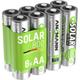 Piles rechargeables aa 800 mAh 1,2V pour lampe solaire, piège à taupe, etc. (lot de 8) - Ansmann
