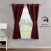 Creative Home Ideas Legrae Blackout Grommet Window Curtain Panel Pair with Tiebacks